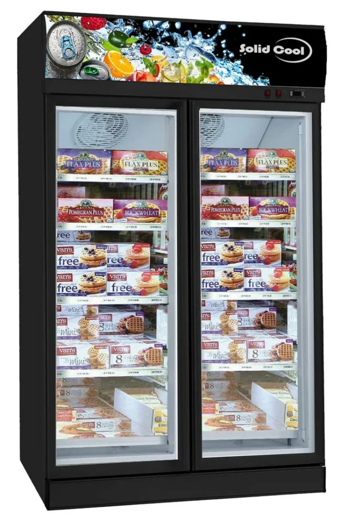 Solid Cool commercial freezer for warehouse frozen storage support