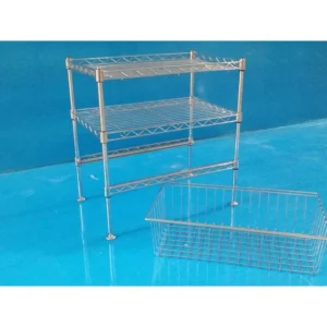 2 tier Chrome Rack +1 Basket