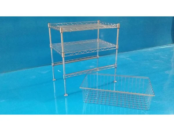 2 tier Chrome Rack +1 Basket