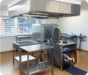 Expanded into supplying commercial kitchen equipment