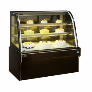 Cake Showcase Curve (Black) - SG300FS