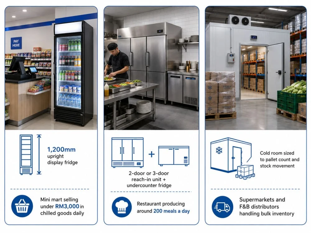 Choosing the right commercial fridge size for your business