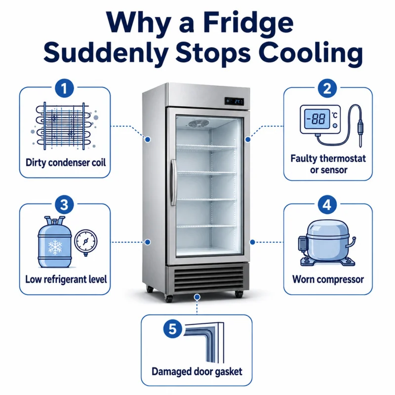Factors fridge is not cooling