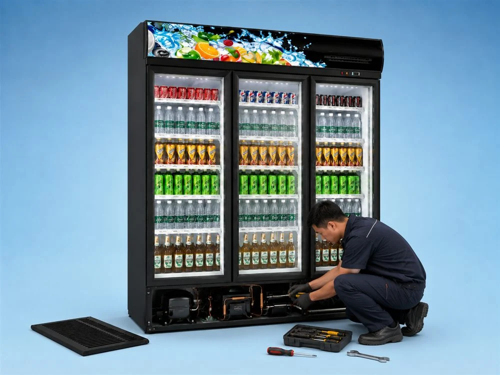 Solid Cool cake showcase for events and temporary cooling display in Malaysia