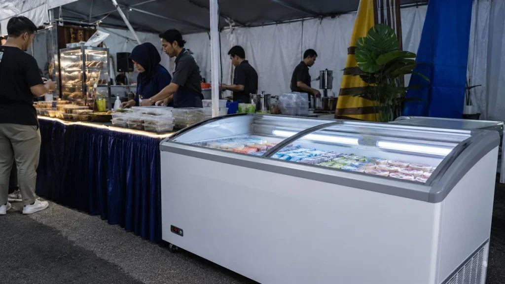 Solid Cool freezer rental for food fair event use in Malaysia